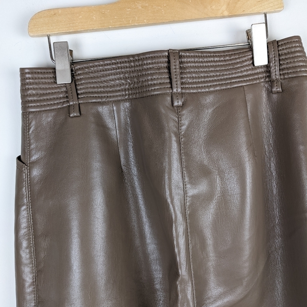 039 . Wilfred Funk Pant Faux Leather High Rise Size 6 - Picture 6 of 12